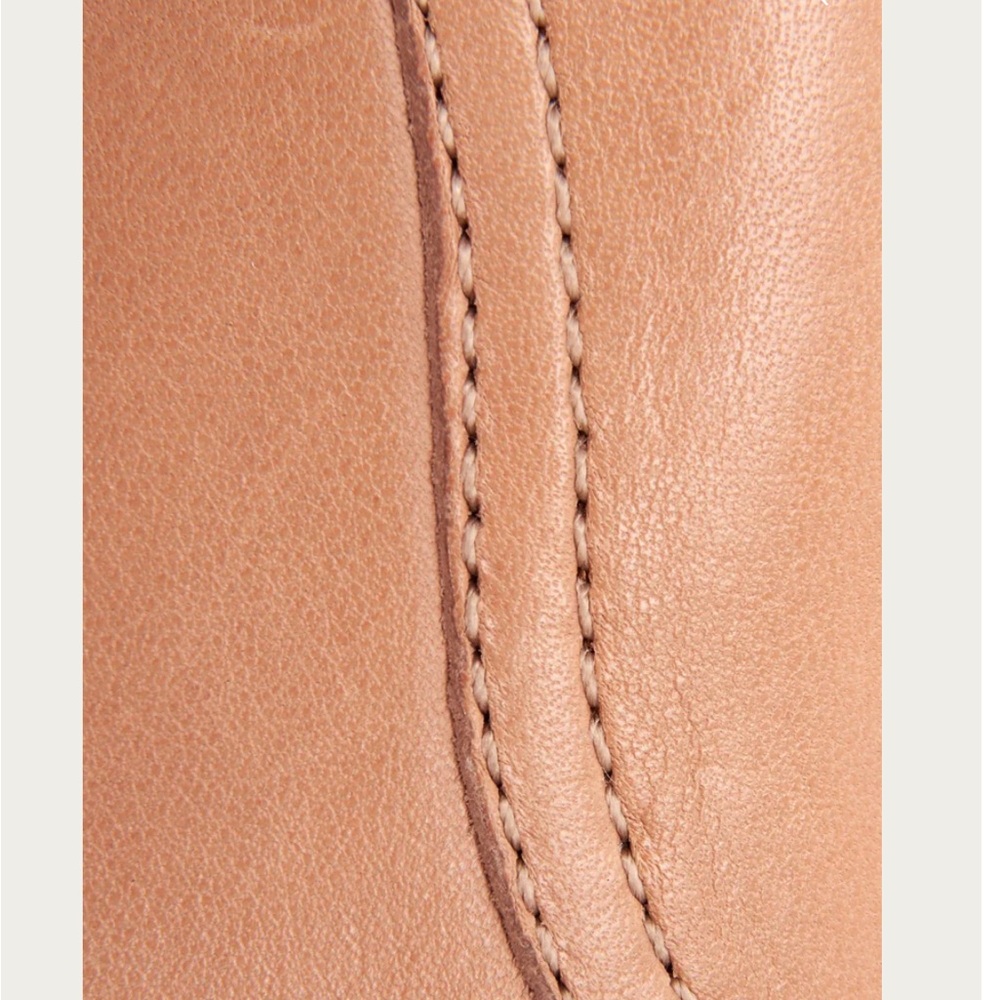 $328 Frye Grace Oxford Light Pink Real Leather Lace Up Casual Formal Work Flat - Picture 4 of 16